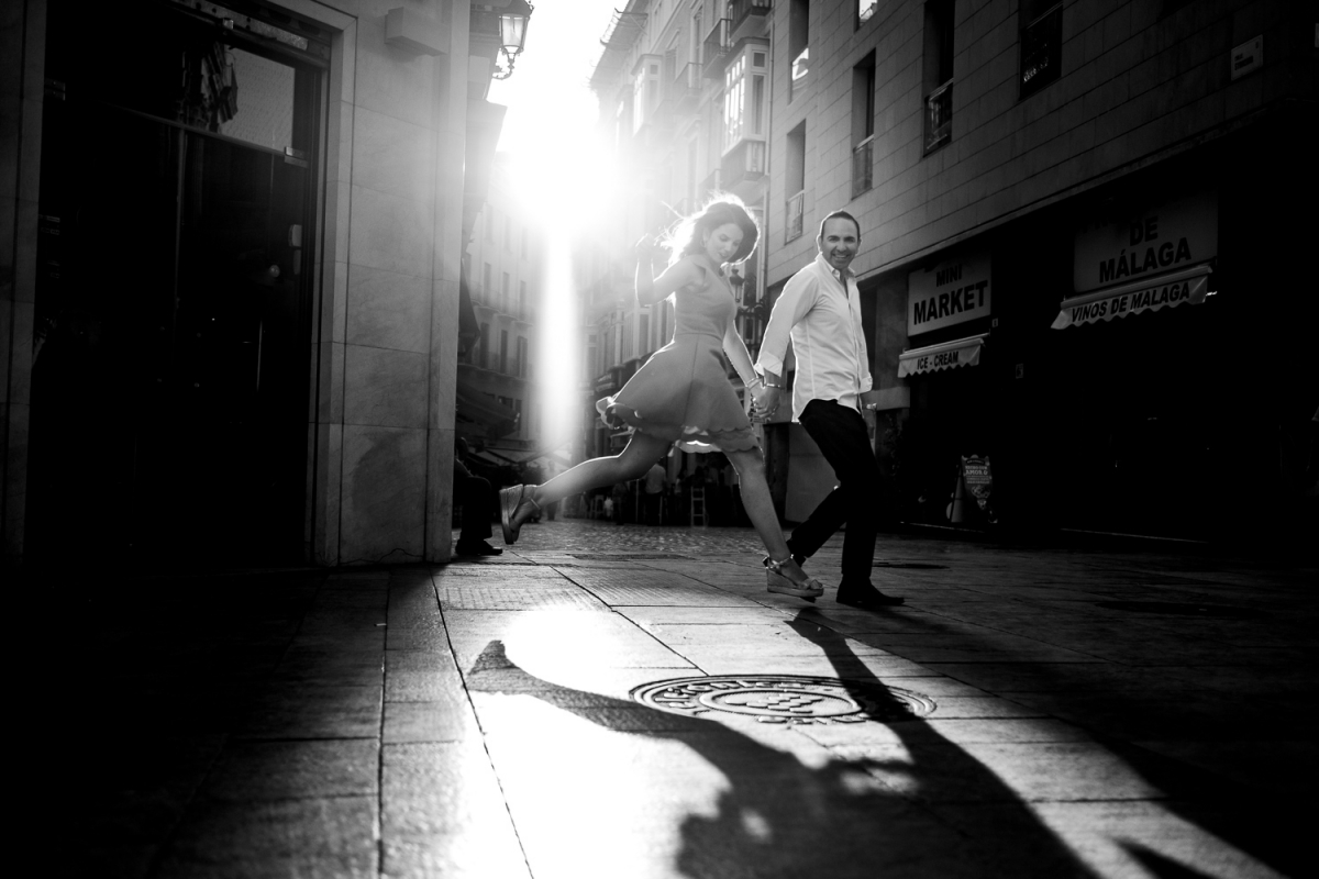 fotos de preboda en el centro de málaga