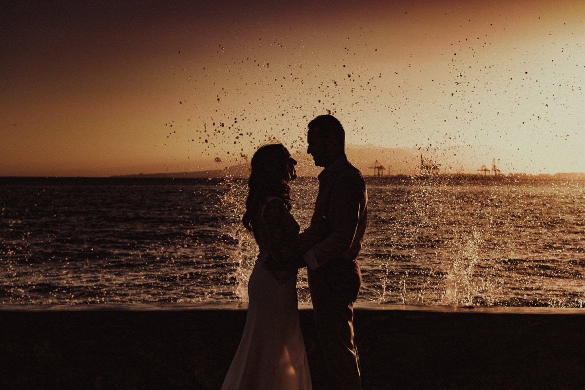 fotos de novios baños del Carmen